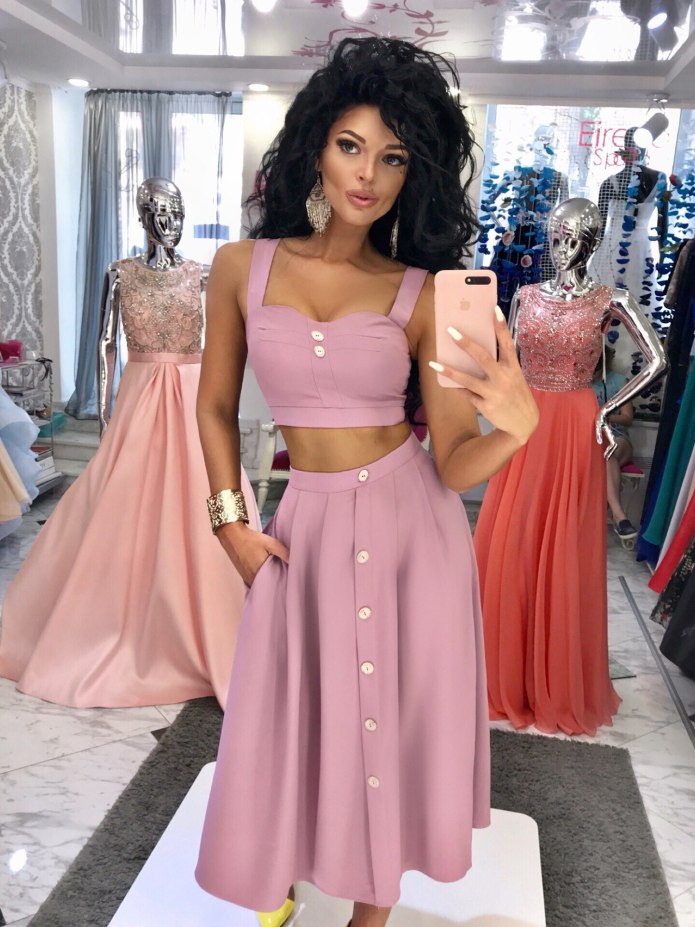 Топ и юбка комплект