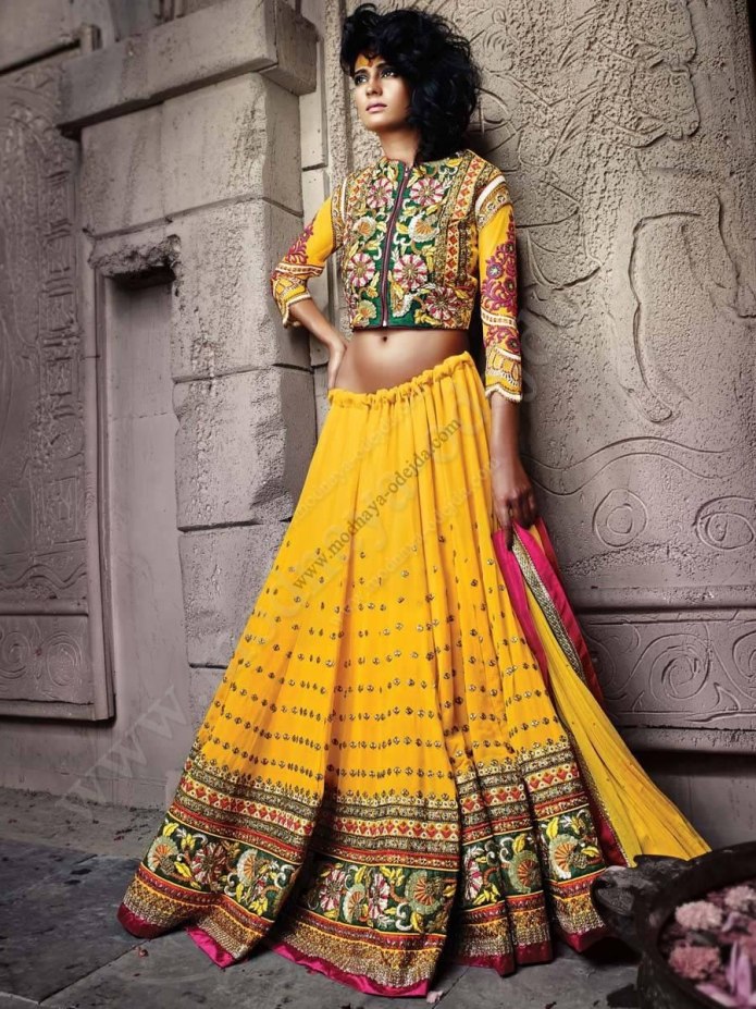 Yellow Bridal Lehenga