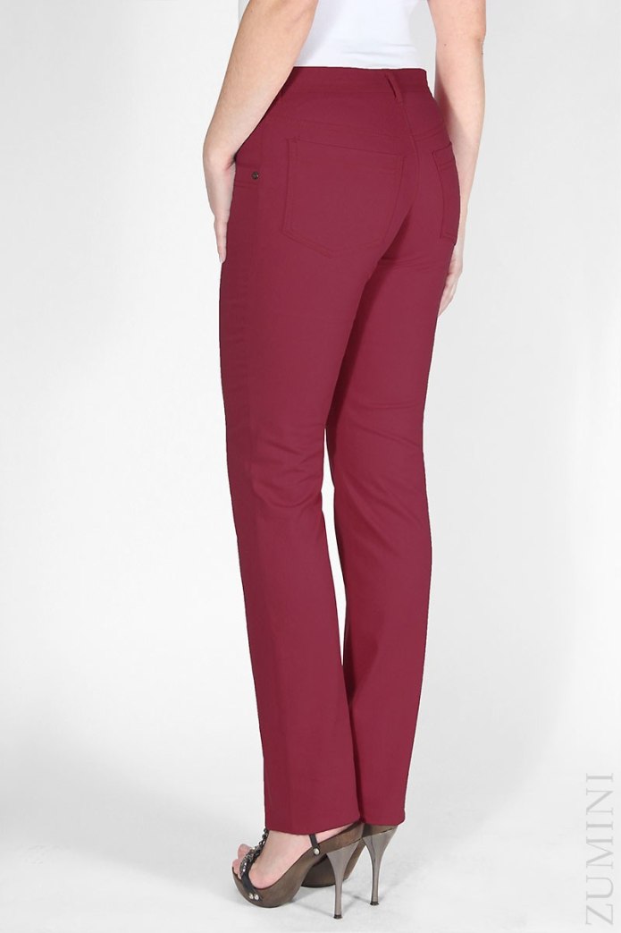 Брюки малинового цвета