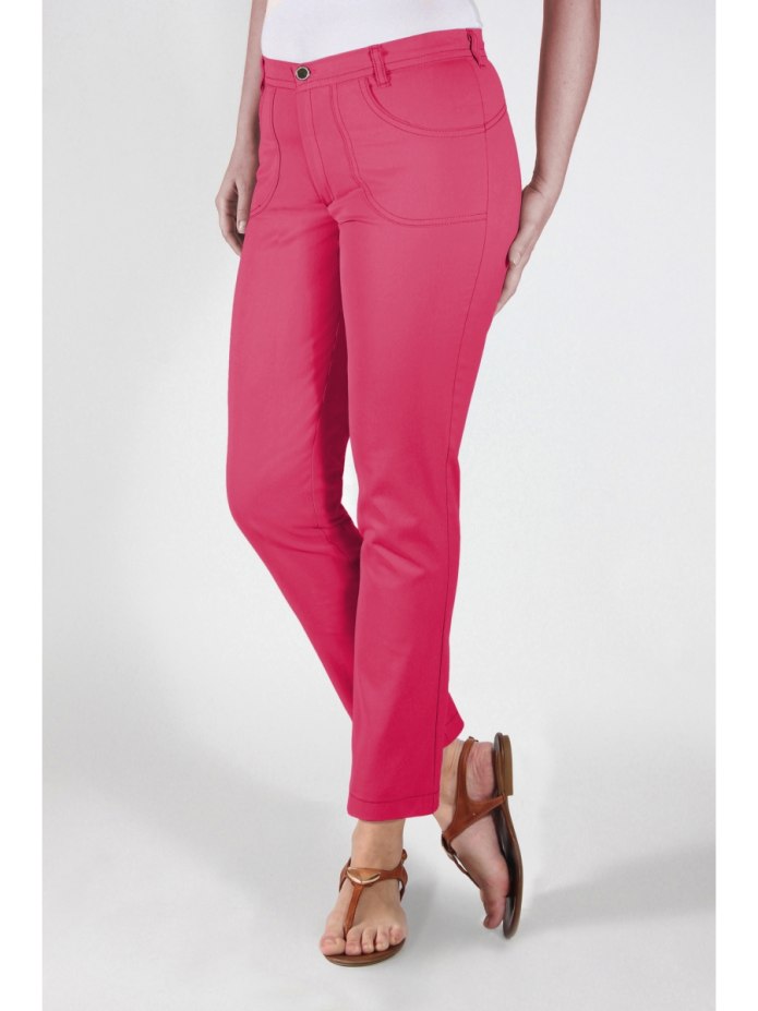 Малиновые штаны женские