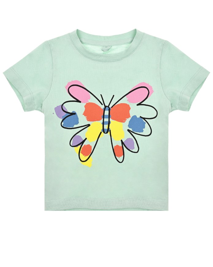 Футболки для мальчиков с принтом мятный цвет