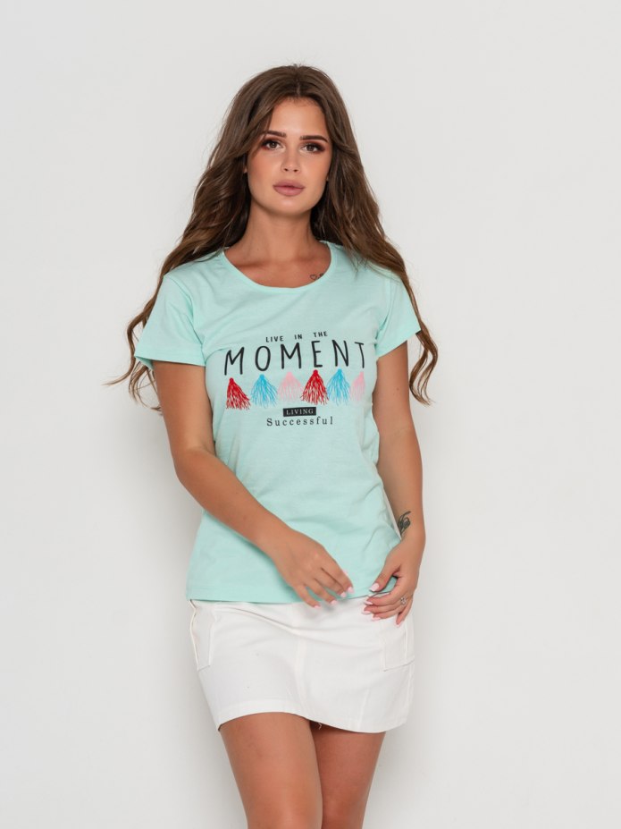 Футболки детские мятный цвет