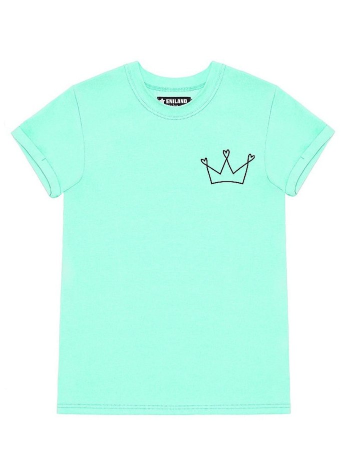 Мятная футболка женская