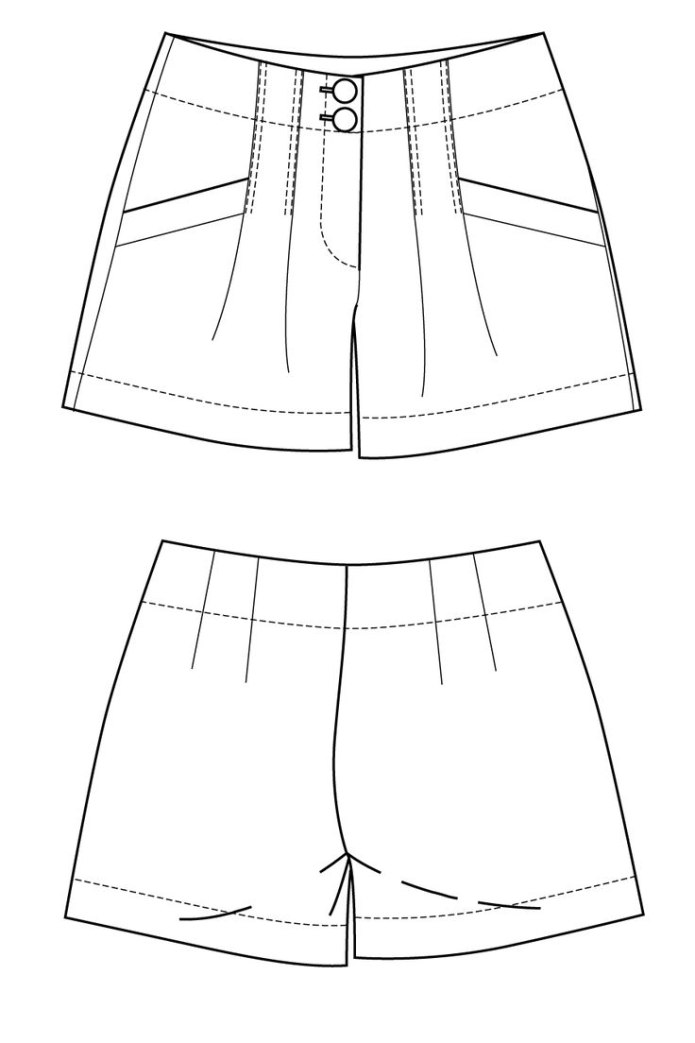 Шорты раскраска для детей