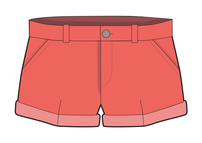 Нарисовать шорты