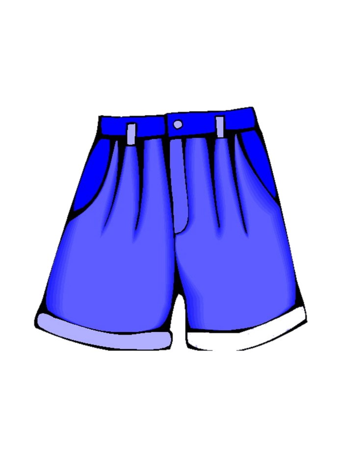 Шорты на прозрачном фоне