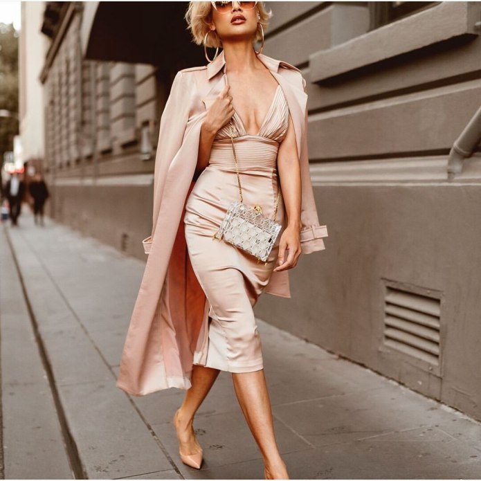 Платье тренч тренд