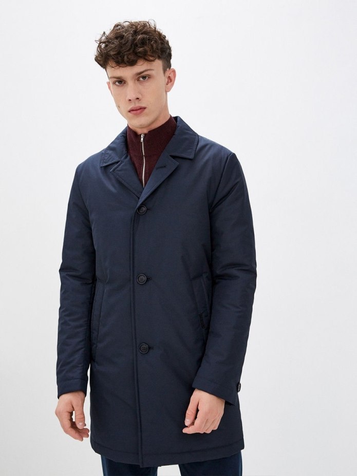 Синий плащ мужской