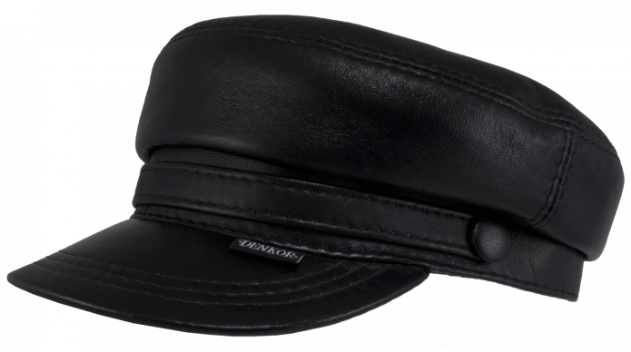 Кепка восьмиклинка кожаная Денкор