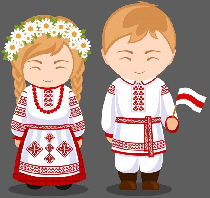 Национальный костюм белорусов рисунок