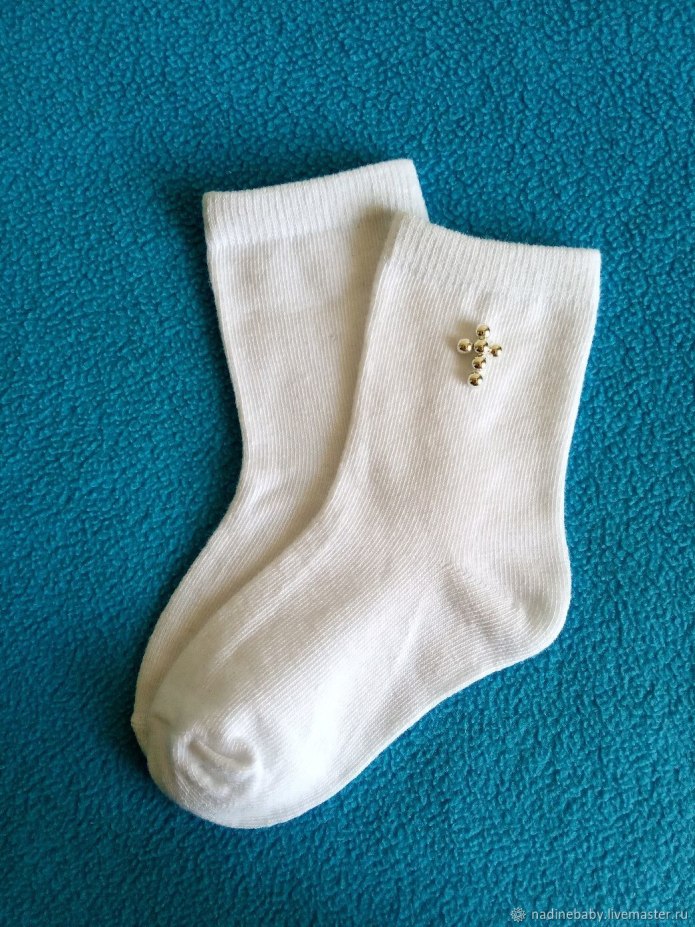 Носочки крестильные
