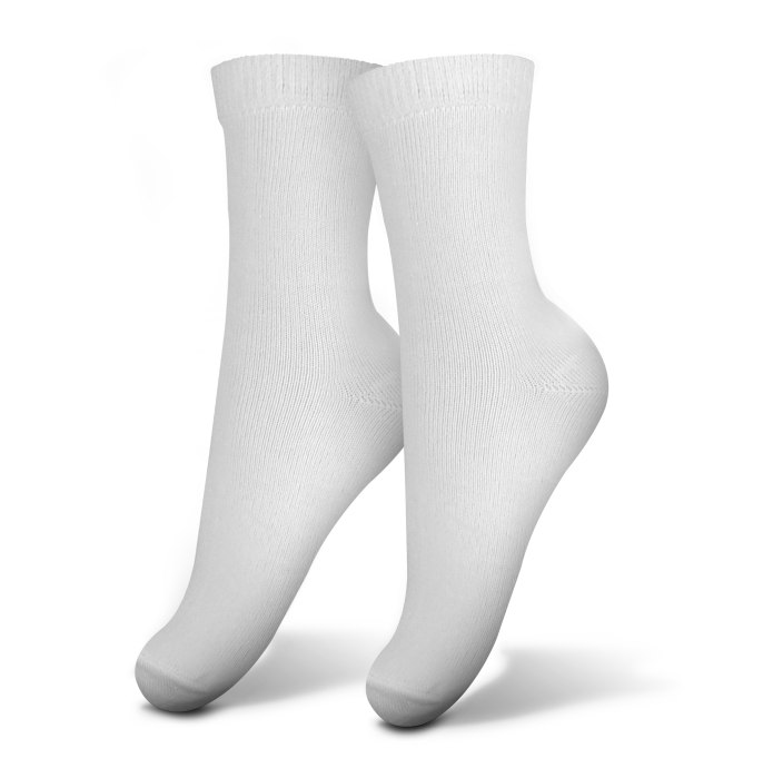 Белый носок