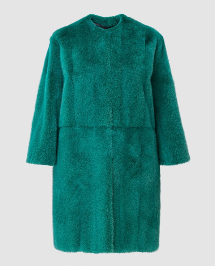 Imperial furs шуба цвет зеленый