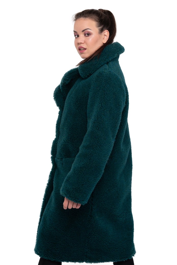 Зеленая норковая шуба Елена Фурс