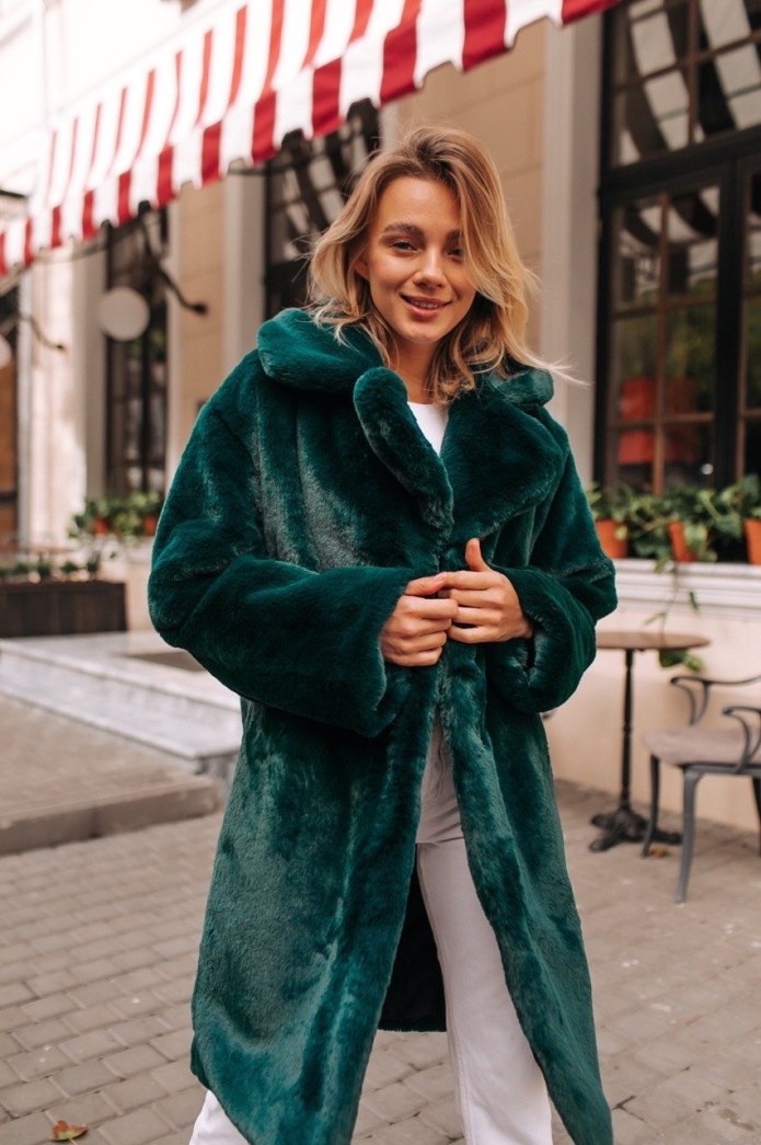 Шуба Чебурашка оверсайз