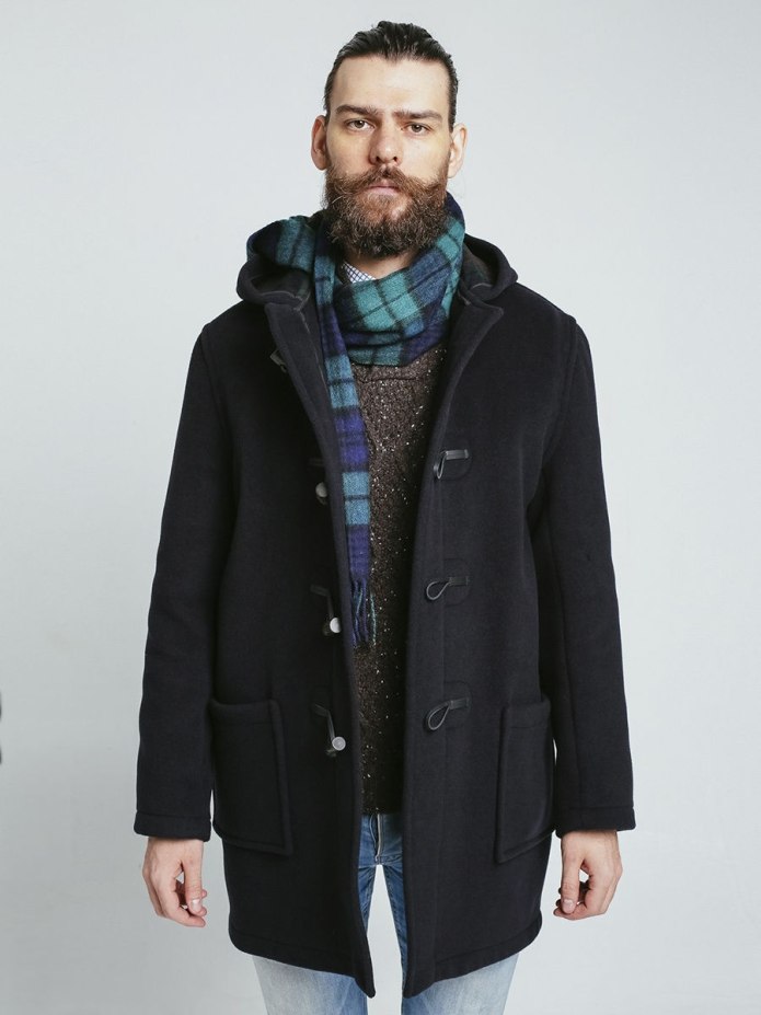 Зимнее пальто с дафлкот