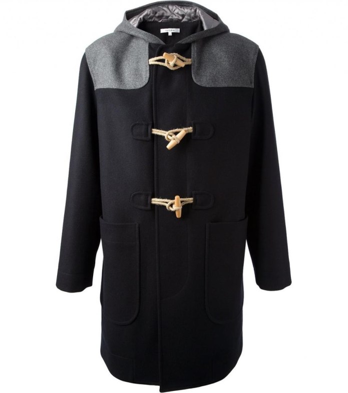 Красный мужской дафлкот