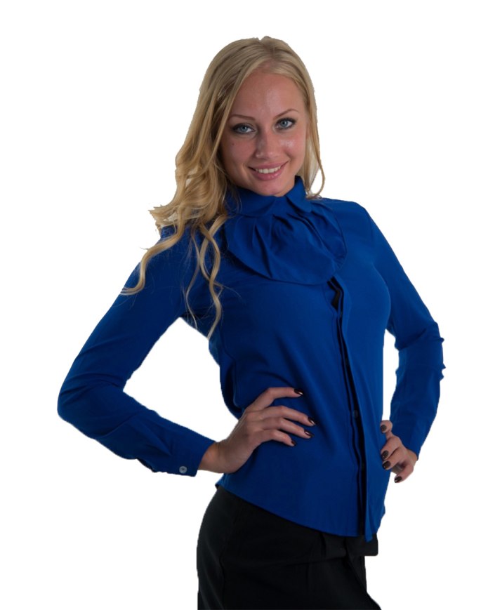 Женская блузка с воротником