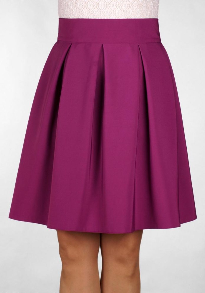 Юбка с бантовыми складками