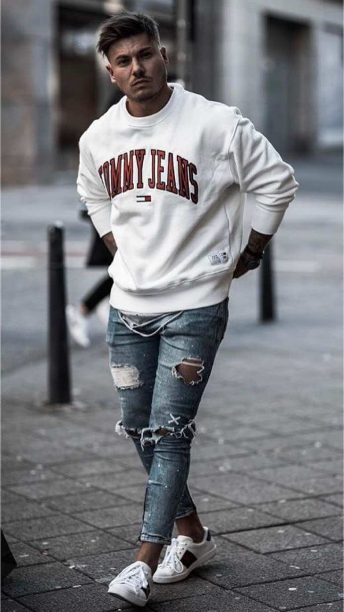 Стрит стайл одежда мужская бомбер