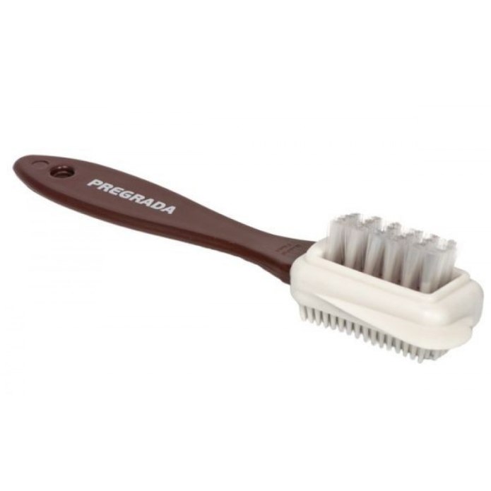 Щетка д/обуви PR-102 Pregrada тройная для замши и нубука