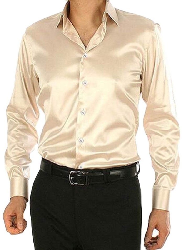 Атласная рубашка мужская