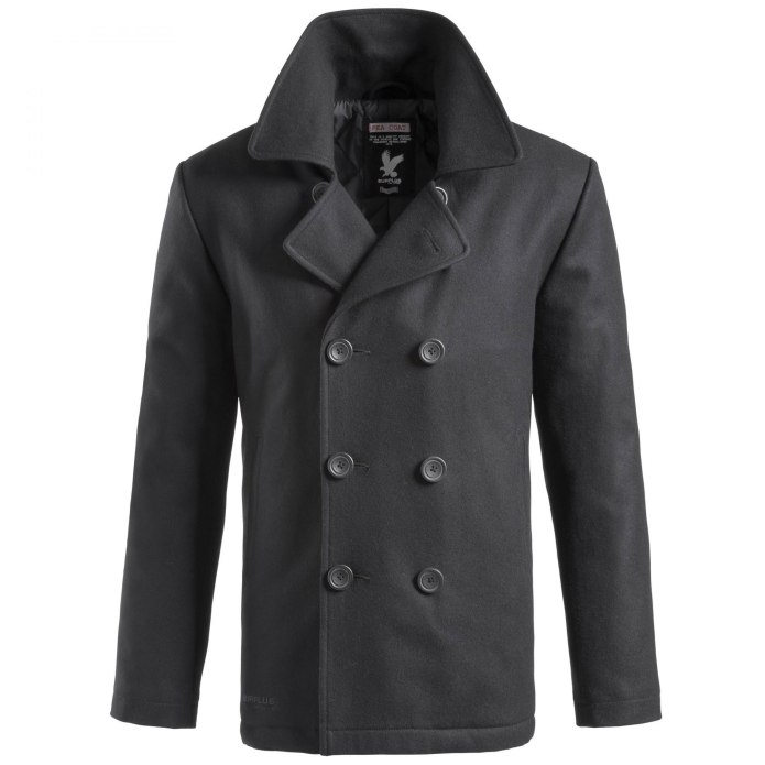 Бушлат Brandit Pea Coat Anthracite Herringbone