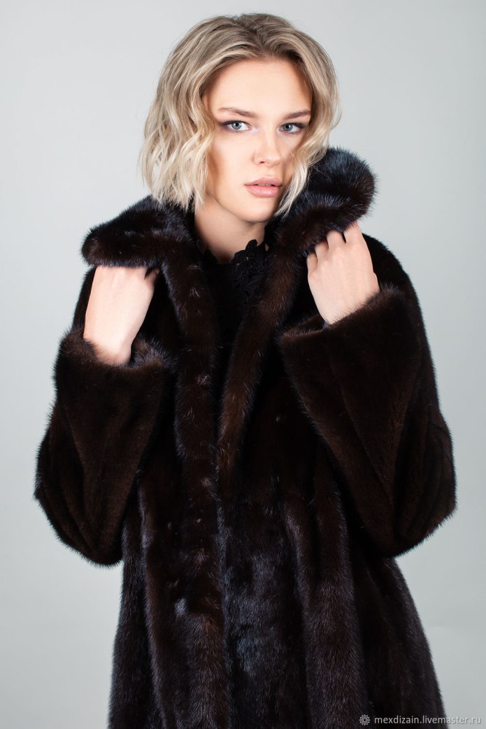 Шуба чернобурка Силвер Фокс