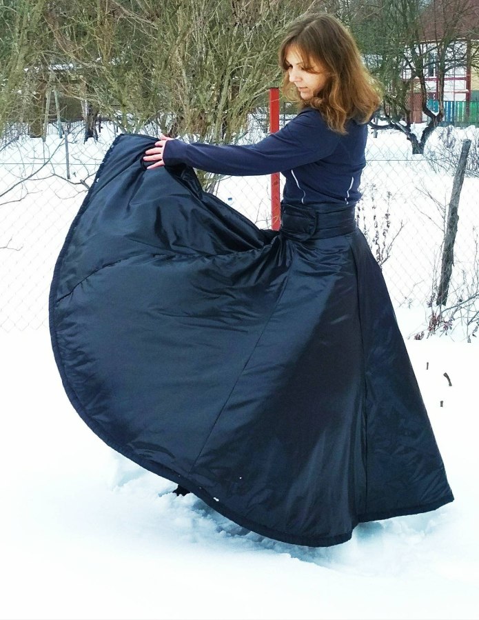 Пуховик платье