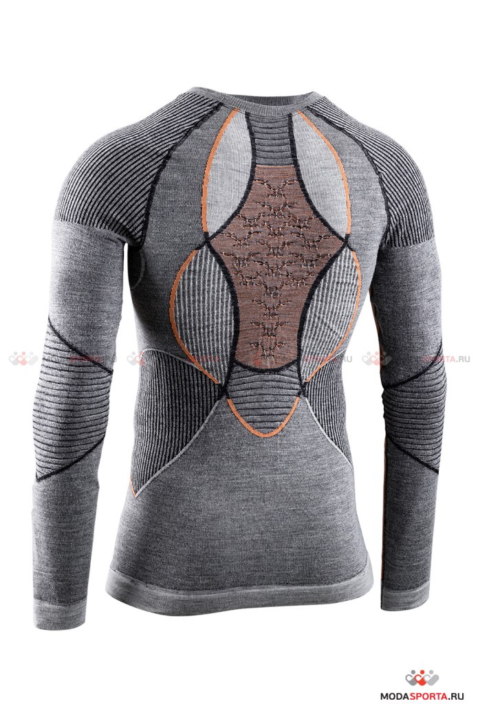Термобелье x-Bionic рубашка Apani 4.0 Merino men b080 Black/Grey/Orange