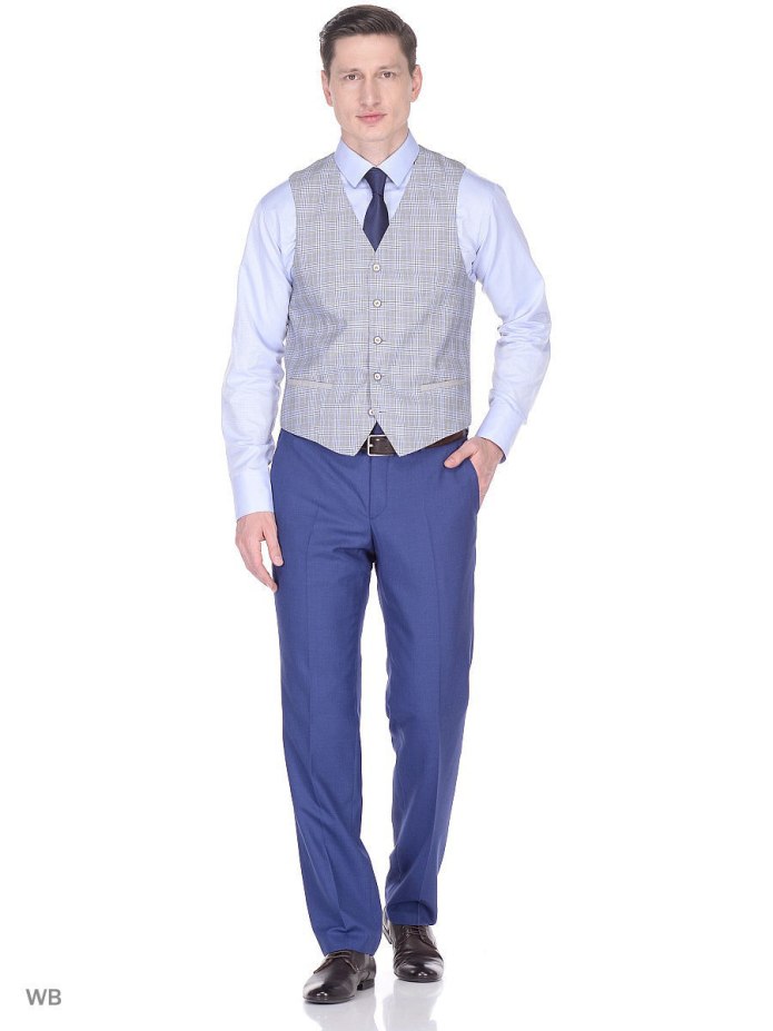 Костюм мужской тройка Bluestripe