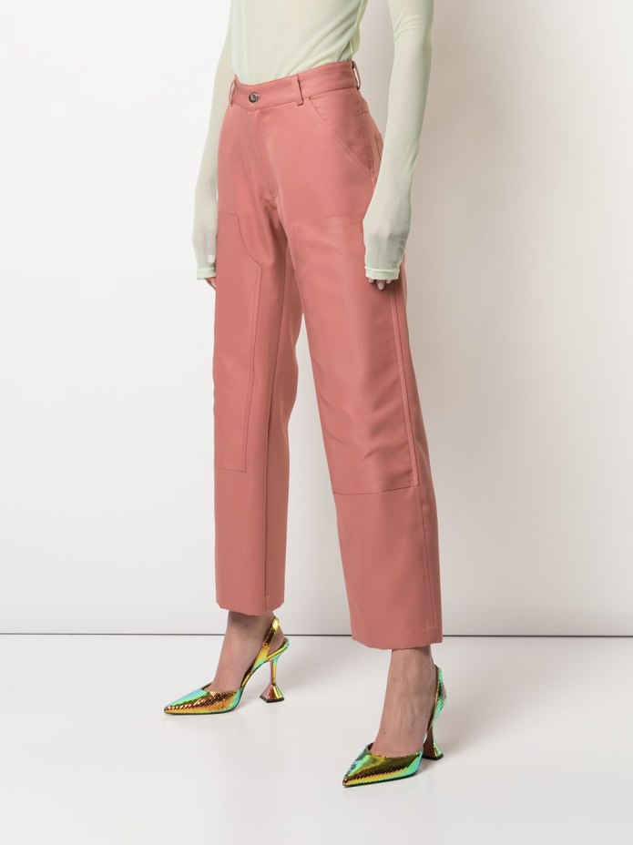 Укороченные брюки с высокой талией