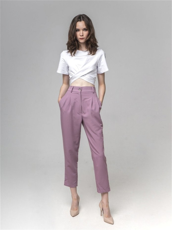 Брюки с защипами