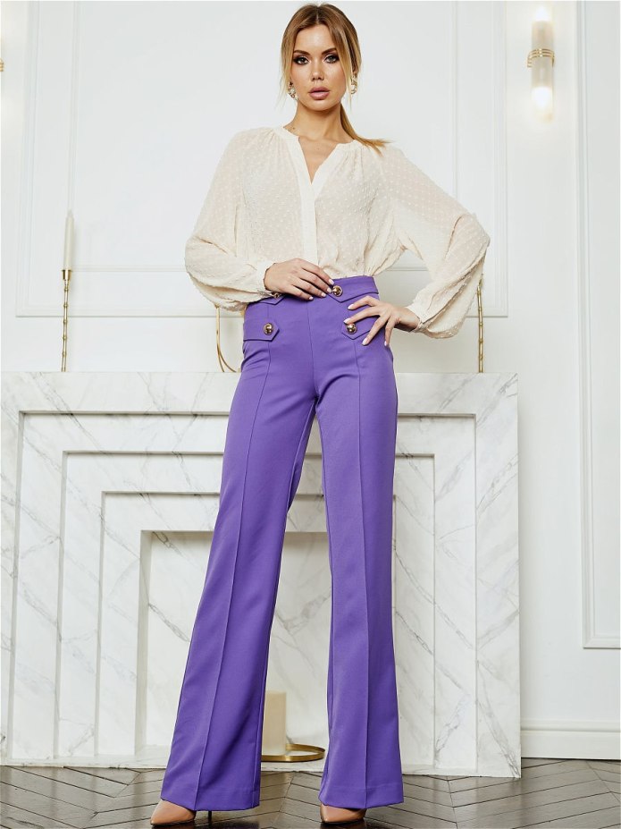 Лавандовые брюки