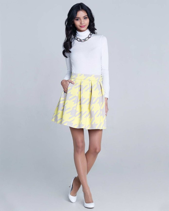 Платье с юбкой бантовые складки цветы черное