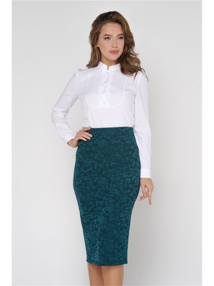 Юбка из жаккардовой ткани