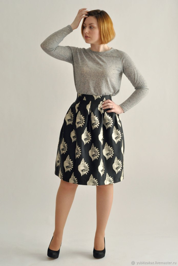 Жаккардовая юбка