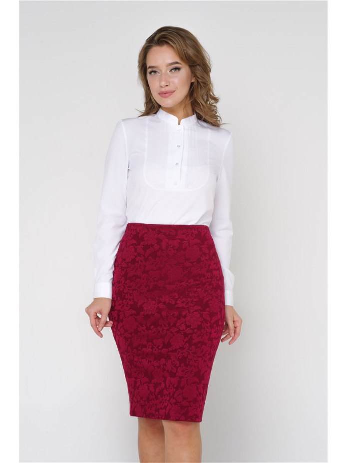 Юбка из жаккардовой ткани