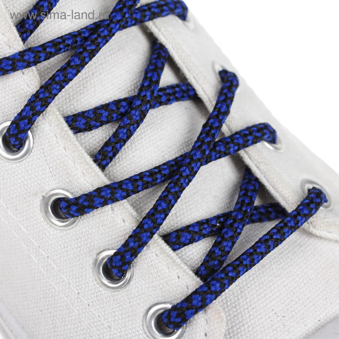 Шнурки круглые чёрные d 5 мм 110cm