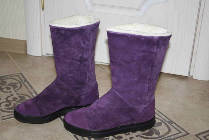 Корс сапоги фиолетовые