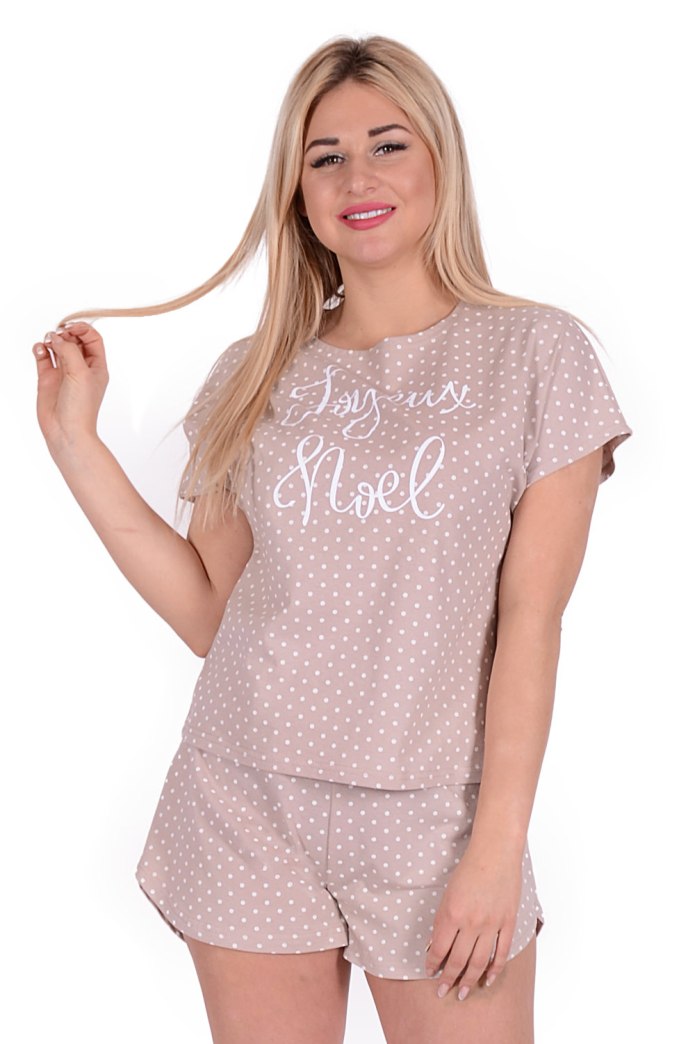 Бежевая пижама