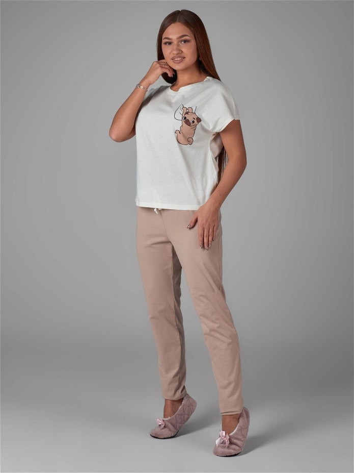 Пижама женская шелковая с шортами