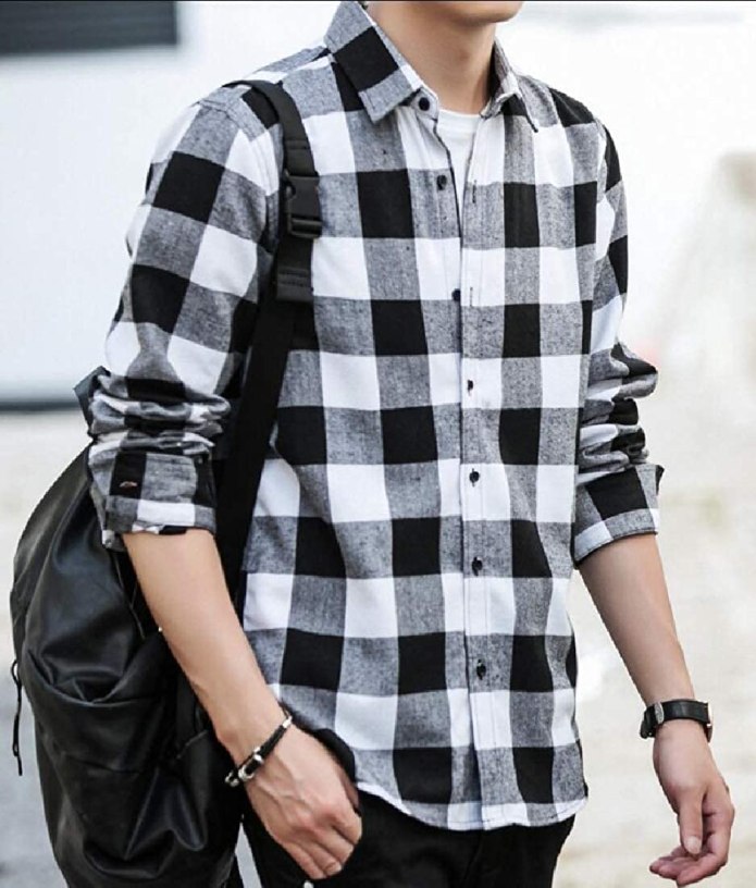 Мужская клетчатая рубашка