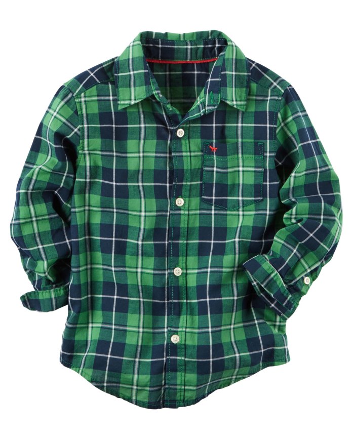 Carters клетчатая рубашка