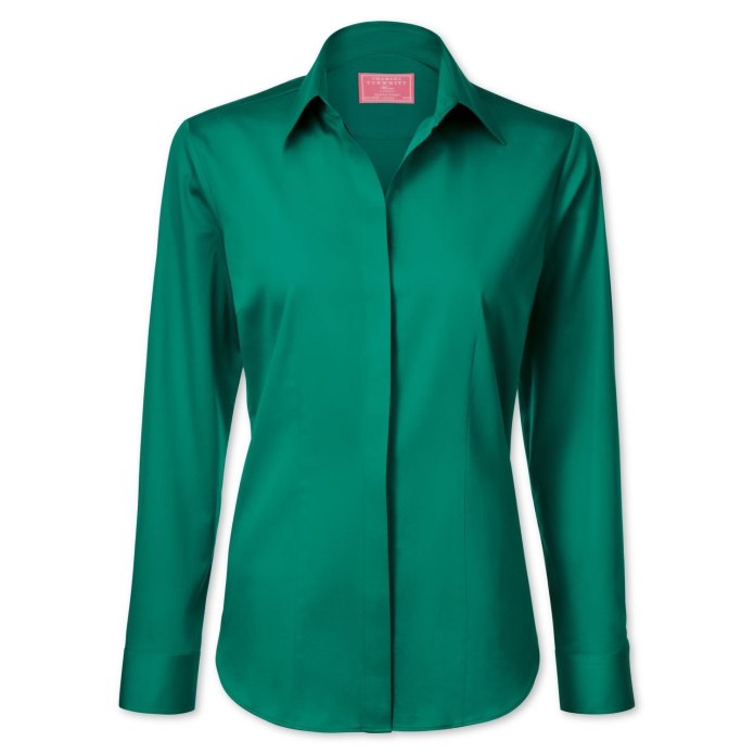 Рубашка цвет изумруд