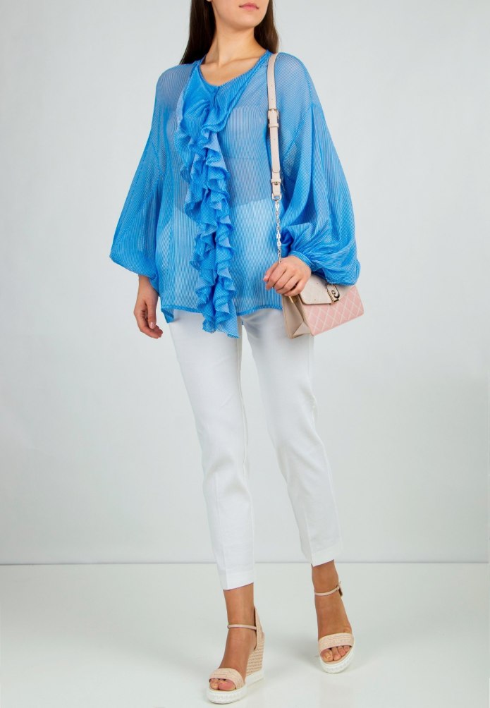 Блуза Ermanno Scervino голубой