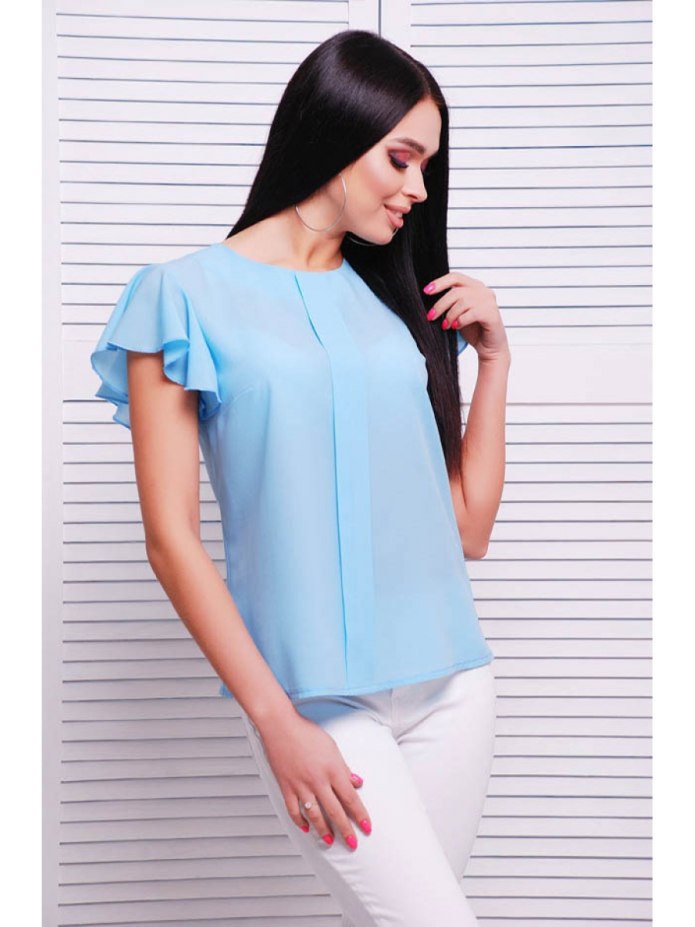 Синяя блузка