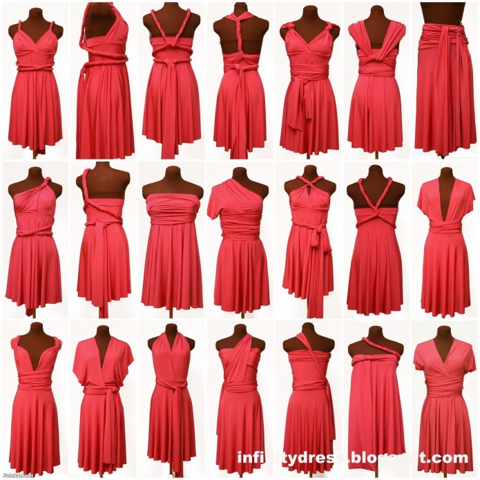 Платье трансформер синее варианты завязывания