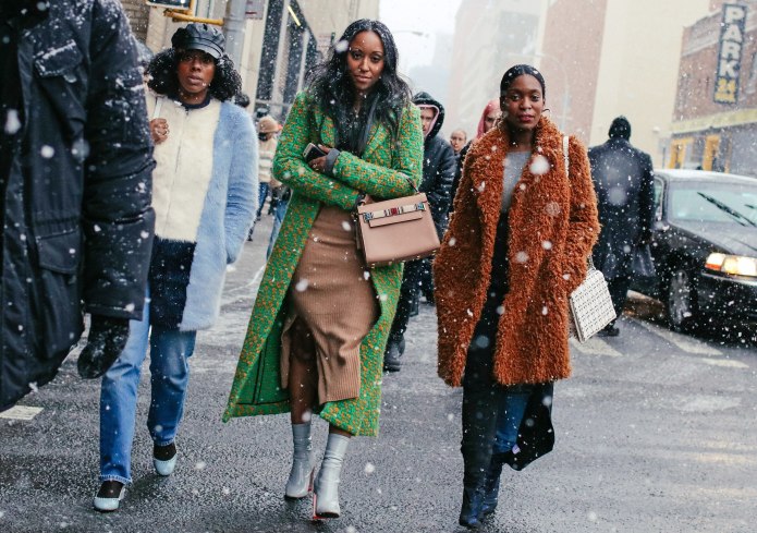 Уличная мода осень зима Нью Йорк