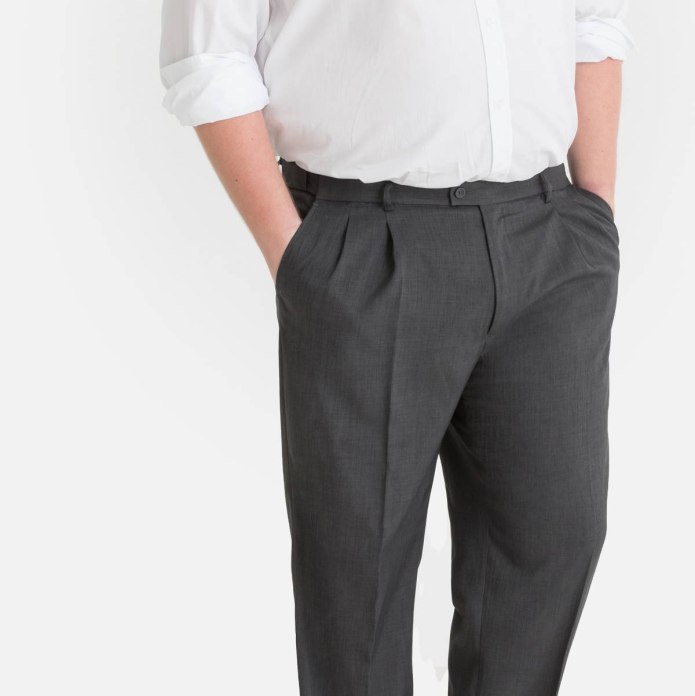 Брюки с защипами мужские